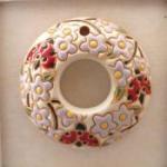 donut pendant with ladybugs and light fl