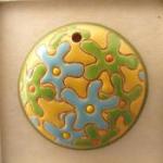 Abstract Flowers - Turquoise & lime