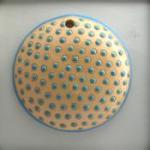 blue polka dots