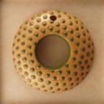 Green polka dots/donut