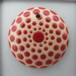 round, red circles on white background