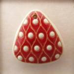 white dots on red background