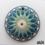 sun design in blue shades