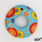 Circles, round donut pendant