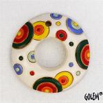 Circles, round donut pendant