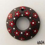 Donut with Red flowers