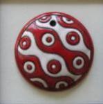 round, red & white