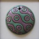round, purple & jade