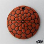 Peacock pattern - Orange