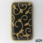 "Arabesque" - rectangle, dark green
