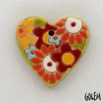 Heart - red flowers
