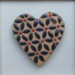 heart - blue leaves