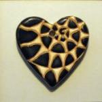fossile heart - black&white
