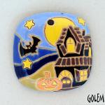 Oval pendant, Haunted House