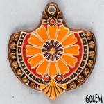 Baroque flower, orange