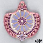Baroque flower, purple & pink