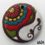 Circus came to town, large round, paisley