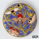 Bird Paradise - large round pendant