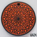  Sun Circle - Orange on dark