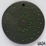  Sun Circle - Green on dark