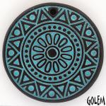  Sun Circle - Turquoise on dark