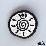 Tribal Sun - White on dark