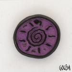 Tribal Sun - Violet on dark