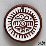  Sun Eagle - White on terracotta