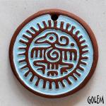  Sun Eagle - Turquoise on terracotta