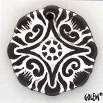 4 Winds, Black & White, large pendant