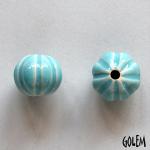 Pumpkin shape bead, Spruce It Up