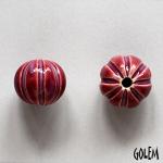 Pumpkin shape bead, Wine About It