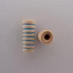 Blue W/ Yellow Lines- 4 bead string