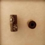 Brown W/ white Daisies