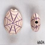 Spider web, almond bead size M