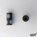 Bullseye - turquoise/white