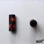Bullseye - orange/yellow on dark