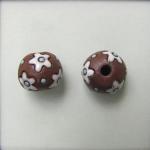 White flowers on terracotta