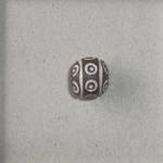 circles and lines, large round bead