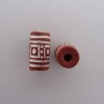 White lines on terracotta
