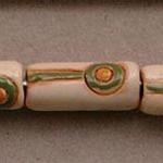 circles and lines, tube bead