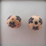 Dark blue flowers, large round
