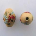 Flowers & ladybugs, extra large oval