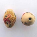 Flowers & ladybugs, extra large oval