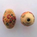 Flowers & ladybugs, extra large oval
