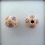 Purple circles, orange dots