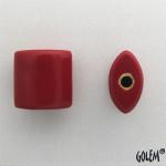 Solid color pillow beads, Really Red, size M