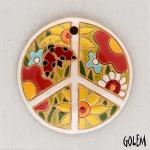 peace sign - round