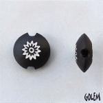 Flower, white on dark, size S