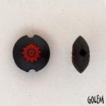Flower, red on dark, size S
